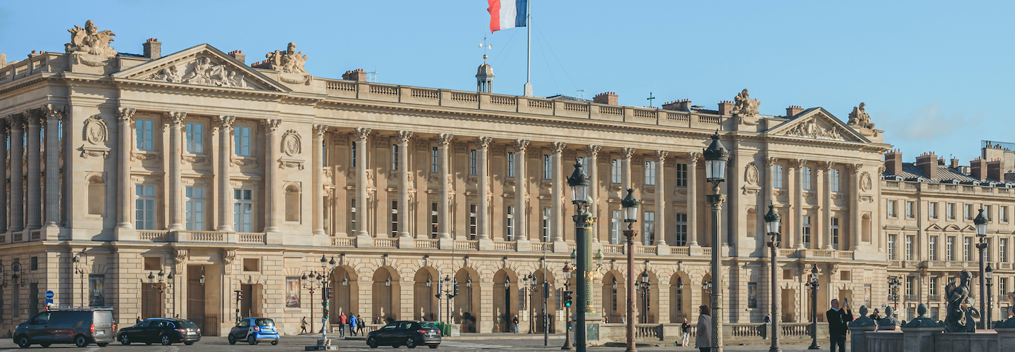 L'Hôtel de la Marine, place de la Concorde, siège de l'Académie de marine